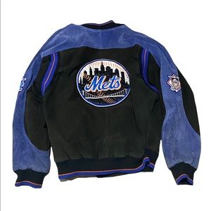 METS vintage suede bomber